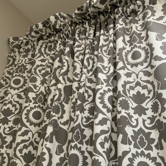 Elephant Folk Art Upholstery/Curtain Fabric.  SOLD - Picture 3 of 6